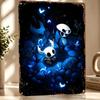 Персонажи Hollow Knight в Синих Пустошах Металлическая Пластина Идеальный Подарок для Фанатов Любителей Индивидуальное Настенное Искусство Металлическая Табличка для Декора Комнаты