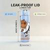 1PC Boxing Capybara Cartoon Bust 750ml Color Plastic Water Bottle Leakproof Flip Straw Lid For Sports Office Home Use