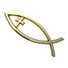 Jesus Ichthys Fish Car Stickers Self Adhesive Designs Religious Car Window Sticker for Windows Laptops & Luggage Durable