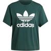Женская футболка Adidas Originals Adicolor с трилистником, с круглым вырезом, с коротким рукавом, цвет Mineral Green, IY4687