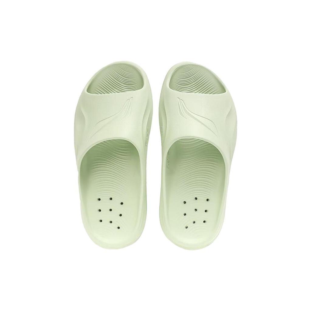 Li-Ning Non-Slip Wear-Resistant Slide Sandals Unisex Footwear Green LNXU931-5