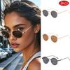 3pcs Pack Classic Small Frame Round Sunglasses Women/Men Brand Designer Alloy Mirror Sun Glasses Vintage Eyeglass UV400
