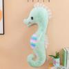 Colorful Seahorse Plush Toy Large Stuffed Animal Doll For Bedtime Cuddles And Leg Support Pillow