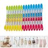 30x/Set Plastic Clothespins Multifunctional Clothes Pegs Laundry Clothes Pins Clips Pegs Craft Picture Clips for Outdoor