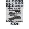 3D буквы для Mercedes Benz X253 GLC180 GLC200 GLC220 GLC250 GLC260 GLC280 GLC300 GLC320 GLC350 Символы CDI CGI 4MATIC Шильдики