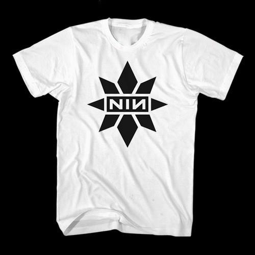 Captain Mavel x NIN Collaboration White T-Shirt Size S-5XL Unisex T-Shirt