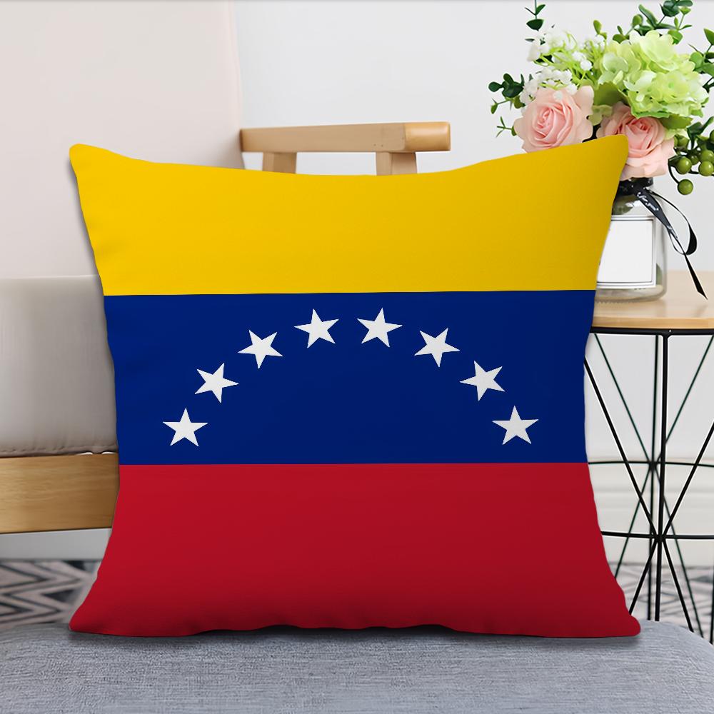 Aesthetic Art Venezuela Cushion Cover Soft Comfortable Pillow Case for Sofa Living Room Home Office Decor Protective Covers