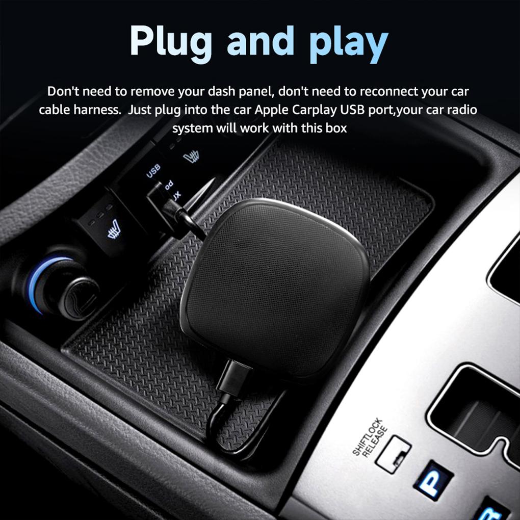 Android 11 Беспроводной CarPlay и Android Auto Адаптер AI Box Поддержка Загрузка приложения Встроенный GPS Поддержка SIM-карты 4G 4G+64G