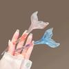 Transparent Hair Sticks Blue Women Scrunchie Headwear New Fish Tail Hairpin