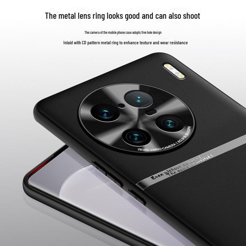 Vivo X90 Pro+ Liquid Leather Case: Anti-Fall & Anti-Fouling Protective Cover, One-Piece Design.