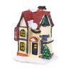 New Year Fairy Garden Miniatures Figurine Luminous Resin Craft Ornament LED Light Christmas Decoration Village House