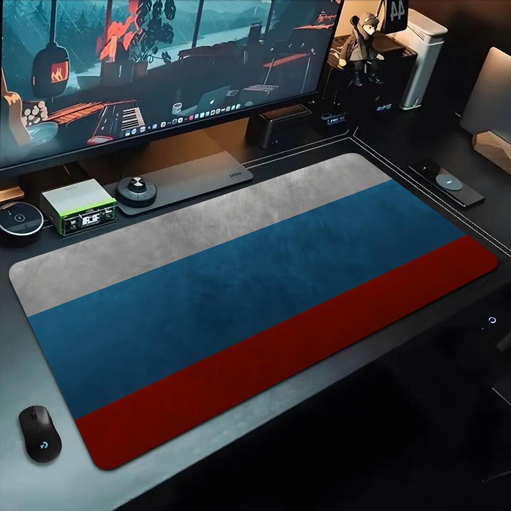 Коврик для мыши с российским флагом 500x1000 мм Большой игровой коврик для мыши Геймерский XL Резиновый Коврик для клавиатуры Отаку Настольный коврик для ноутбука
