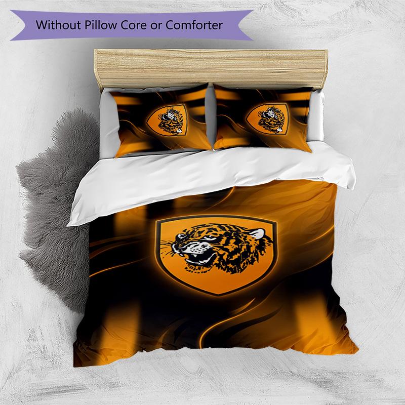3- Piece Постельное белье с принтом Hull City Football, Удобный, приятный для кожи Комплект пододеяльника для спальни