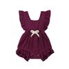 Citgeett sUMMER Newborn Baby Girls Ruffle Solid Color Bodysuit Jumpsuit Outfits Summer Casual Clothing Sunsuit