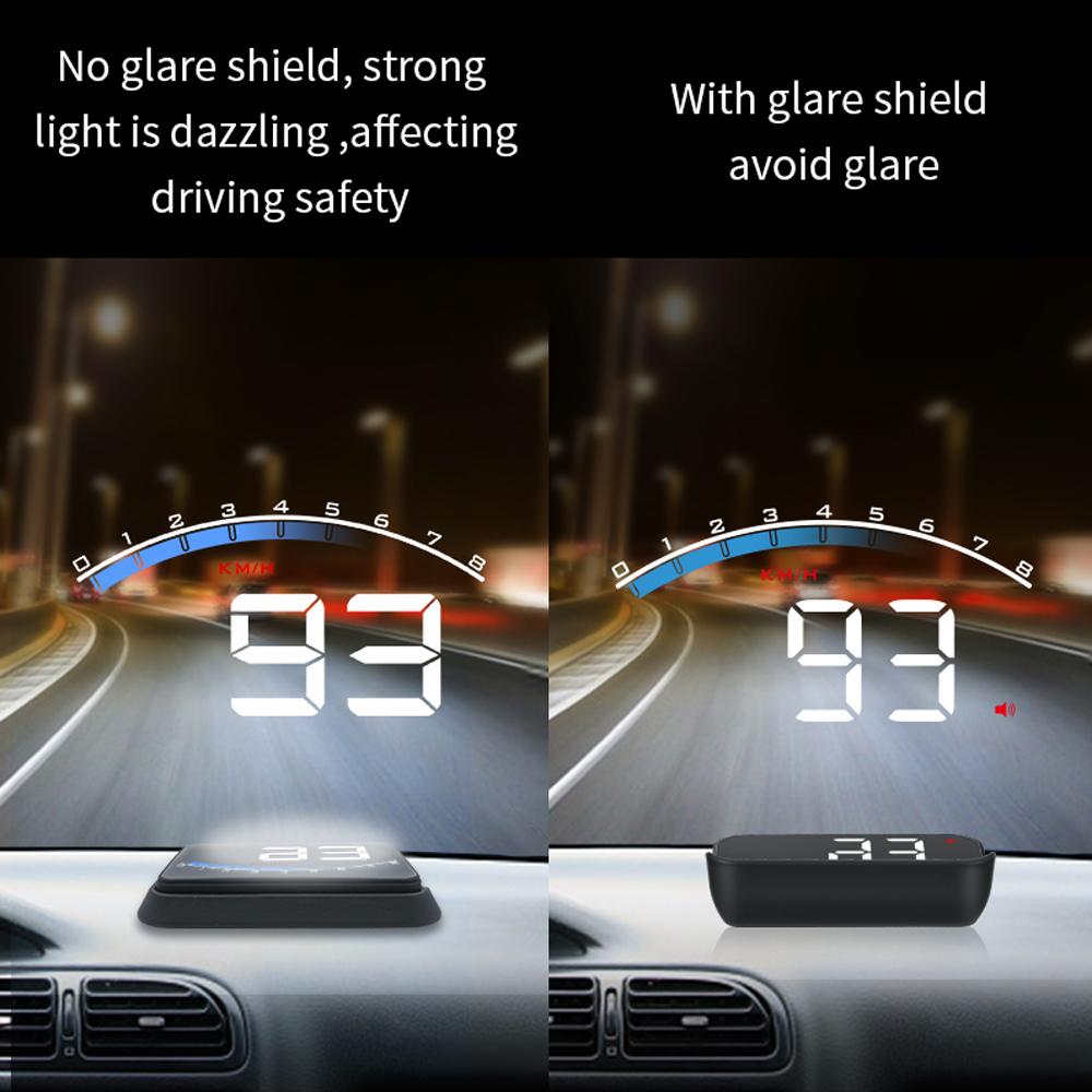 HUD дисплей, автомобильный проекционный дисплей, автомобильные аксессуары, цифровая охранная сигнализация OBD2 M6S, спидометр, лобовое стекло, проектор, авто электронный