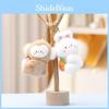Monkey And Rabbit Plush Keychain With Carrot Peach Design For Girls Gift And Collectible Fun