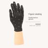 Элегантные тренировочные перчатки для фигурного катания, блестящие наручные перчатки для фигурного катания, детские перчатки
