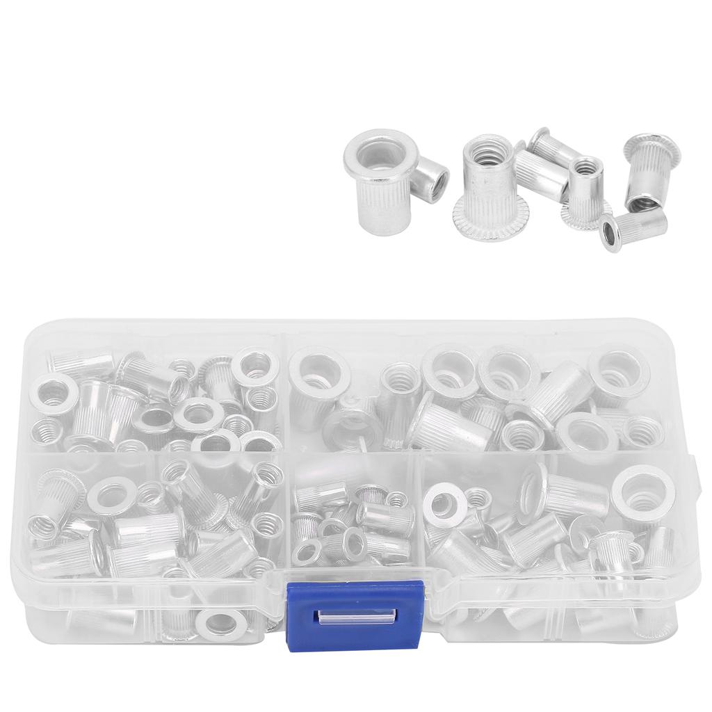 100pcs Box Aluminum Rivet Nut Threaded Rivet Insert Nut 6?328?3210?2410?32 14?20