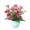 Party Supply Home Decor Silk Chrysanthemum Simulation Bonsai  Flowers Potted Artificial Plants