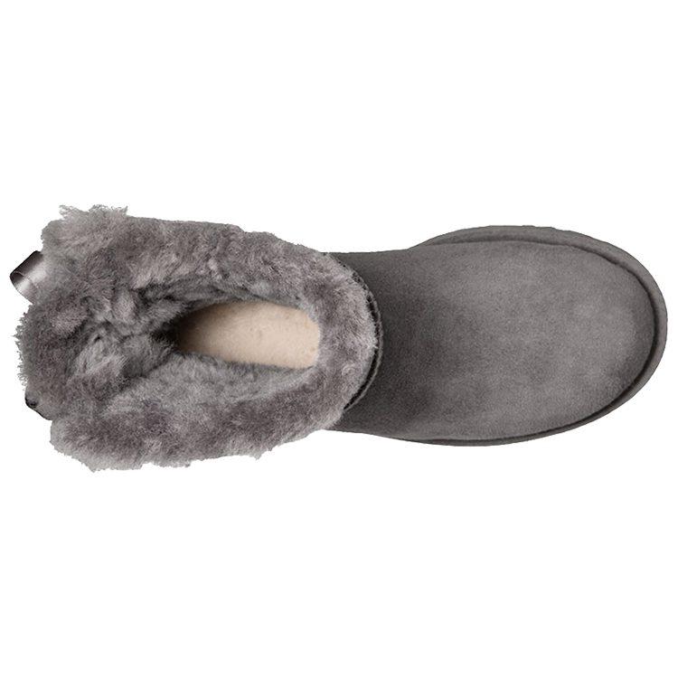 UGG Мини-ботинки Bailey Bow II Серые Женские 1016501-GREY