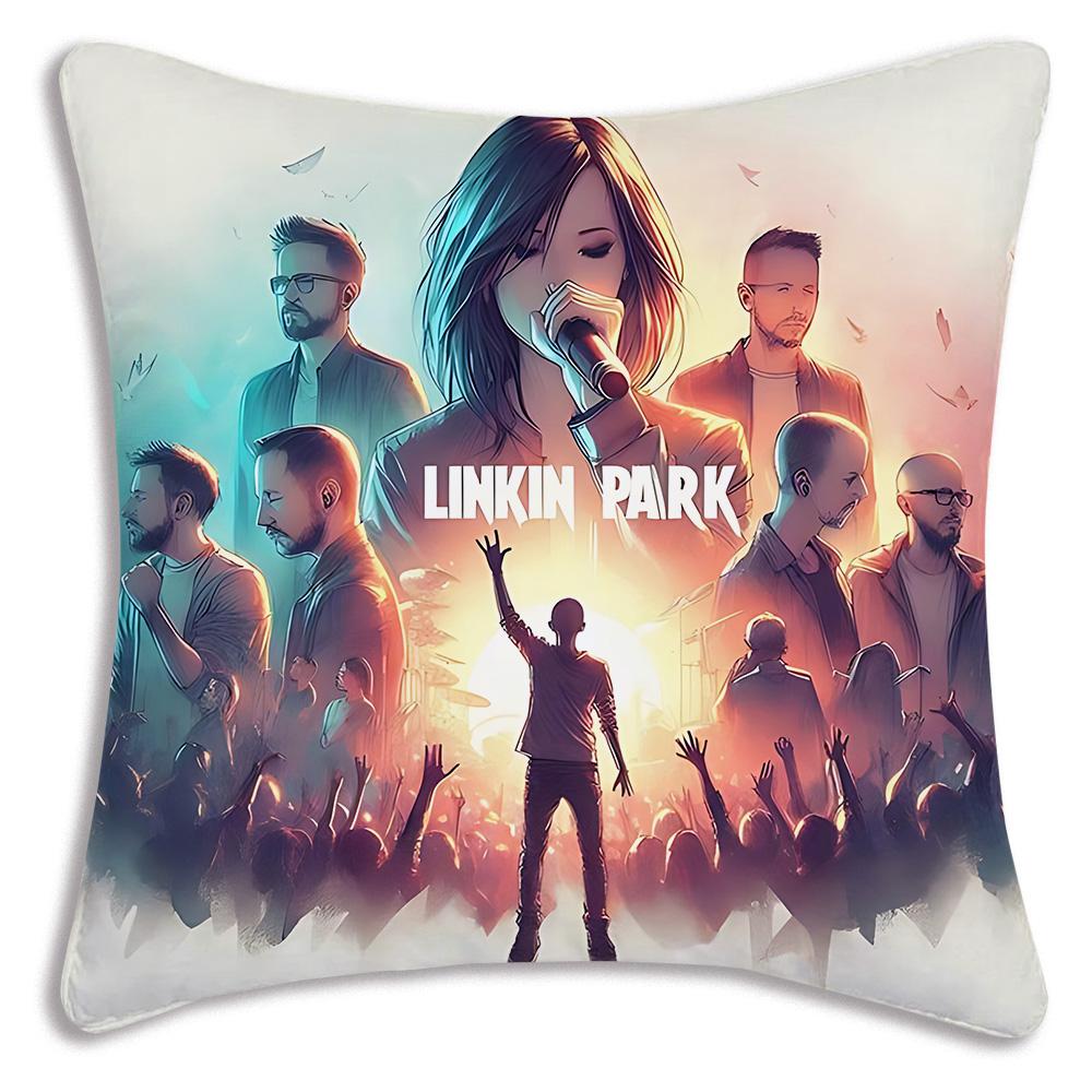 Всемирно известная рок-группа Linkin P-Park Наволочки Декоративные для дивана Домашние Двусторонние Печать Короткий Плюш Милые Наволочки