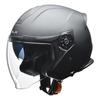 LEAD Motorcycle Jet Helmet with Inner Shield FLX Matte Black L Size Than (Less 59-60cm)