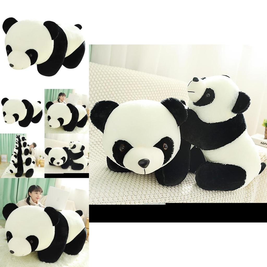 Adorable Panda Plush Toy Soft Cuddly Doll For Kids Creative Design In Various Sizes