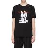 Off-White Футболка свободного покроя Harry The Bunny, черная, мужская, уличная, OMAA027R201850091001