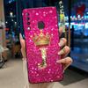 Красивый чехол-корона с буквами от А до Я для Infinix S4 Smart3 Plus X626 X267, черный, из мягкого силикона, противоударный