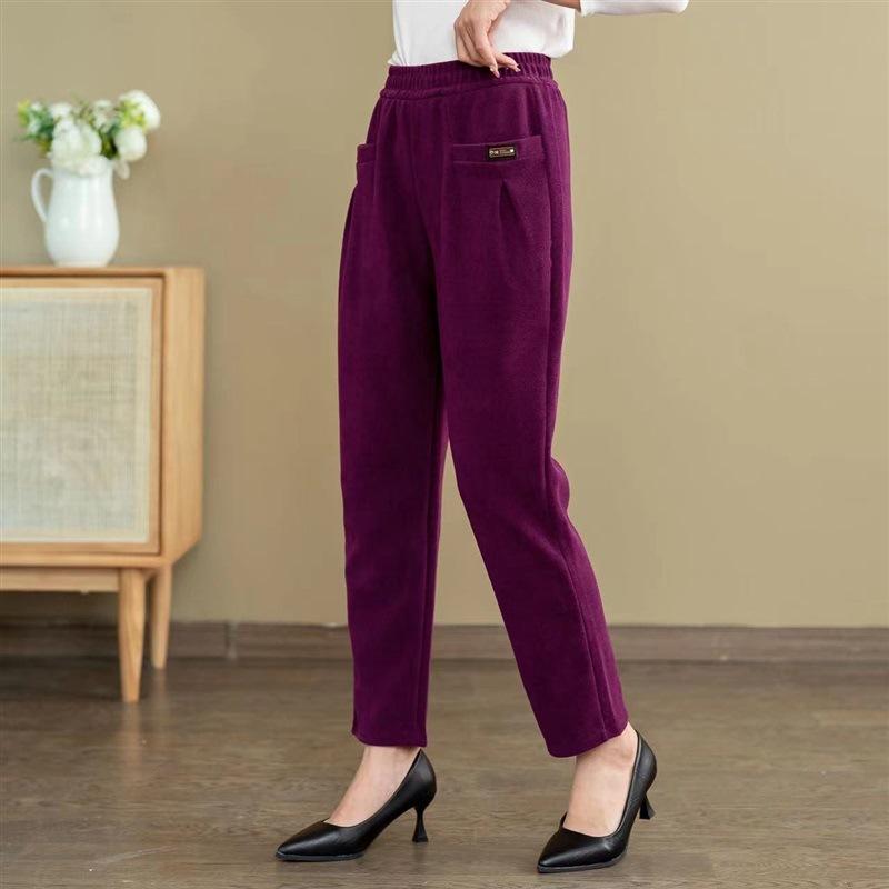 Autumn and Winter Women's Corduroy Pants Casual Fashion Women's Warm Pants Straight Pants