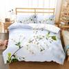 Пододеяльник с изображением весенних цветов King Queen, комплект постельного белья с цветочным принтом, пододеяльник с изображением цветущей вишни, 2/3 предмета из полиэстера