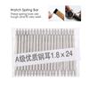 20 шт., пружинные стержни для часов, ремешок для часов, ремешок для наручных часов, стальной ремешок для ремонта инструментов (1.8*24)