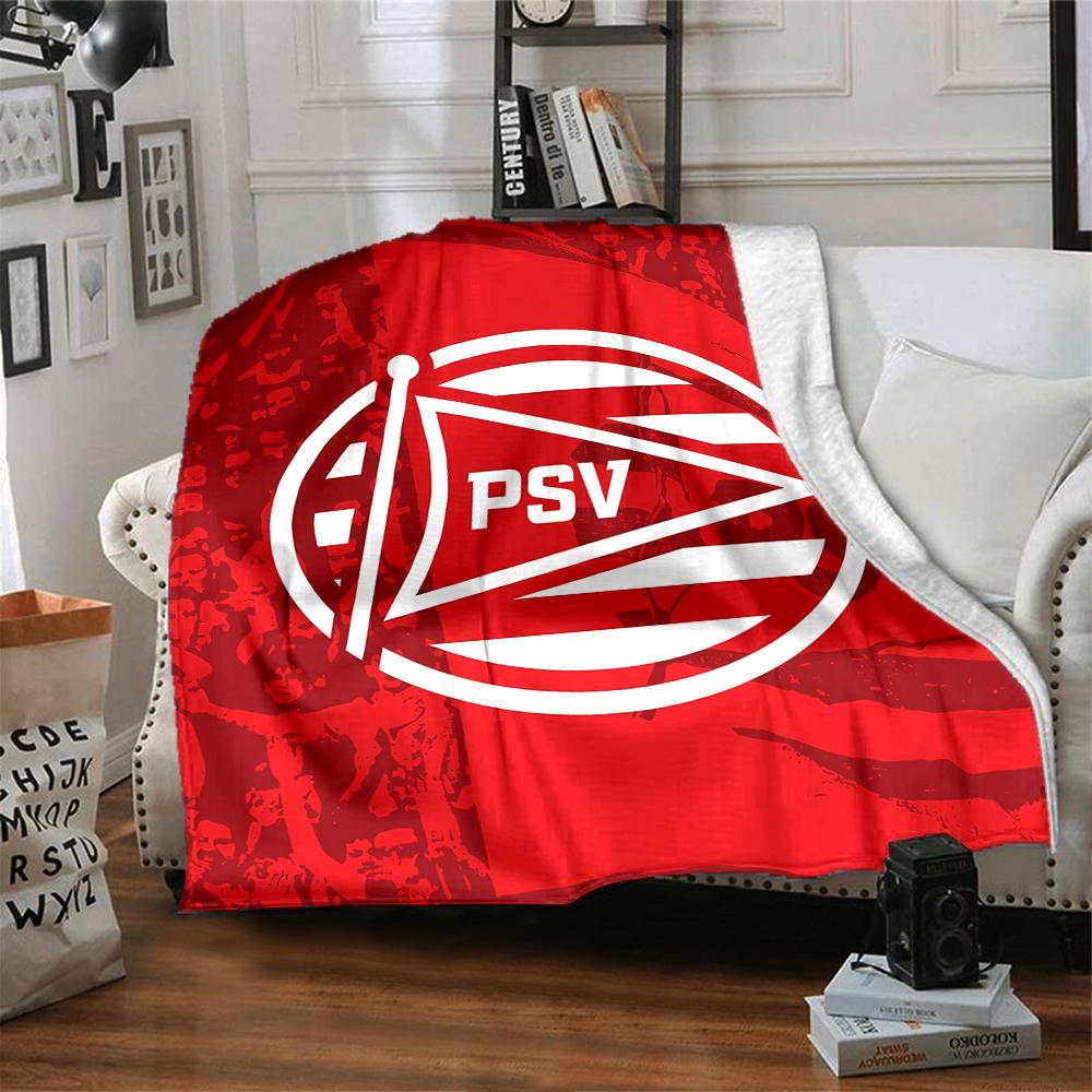 1pc Blanket - PSV LOGO Print Design,Lightweight Blanket for Sofa,Bed- Soft &Warm,Gift for All Seasons