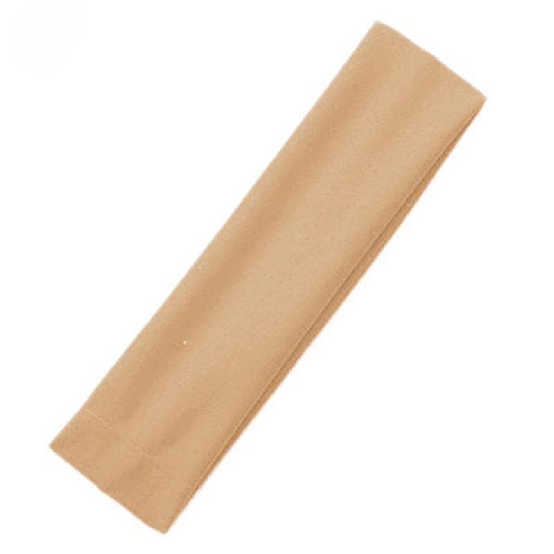 Модная спортивная повязка на голову для йоги, однотонная эластичная повязка для фитнеса из молочного шелка для эффективных аксессуаров для тренировок