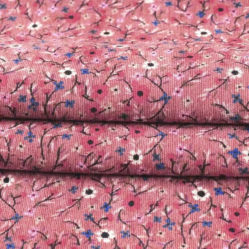 100*150 см винтажный цветочный принт бархатная мягкая вельветовая ткань для самостоятельного изготовления скатерти, платья, детской одежды, штор, сумок, швейной ткани