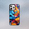 Крутой Цветной Граффити Чехол Для Телефона iPhone17,16,15,14,13,12,11 Plus,Pro Max Магнитный Magsafe Беспроводная Зарядка
