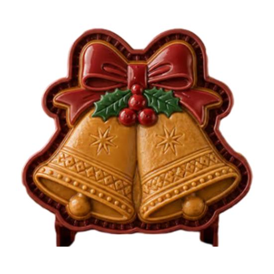 Decorative Pastry Stampers Christmas Mini Pie Mold for Hand Pies, Holiday Gingerbread Man House Santa Claus Nonstick Press Baking Tools Dough Cookies,