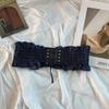 Cloth Female Waistband High Waist Wide Waist Belt Personality Denim Stretchy Cummerbunds  Female
