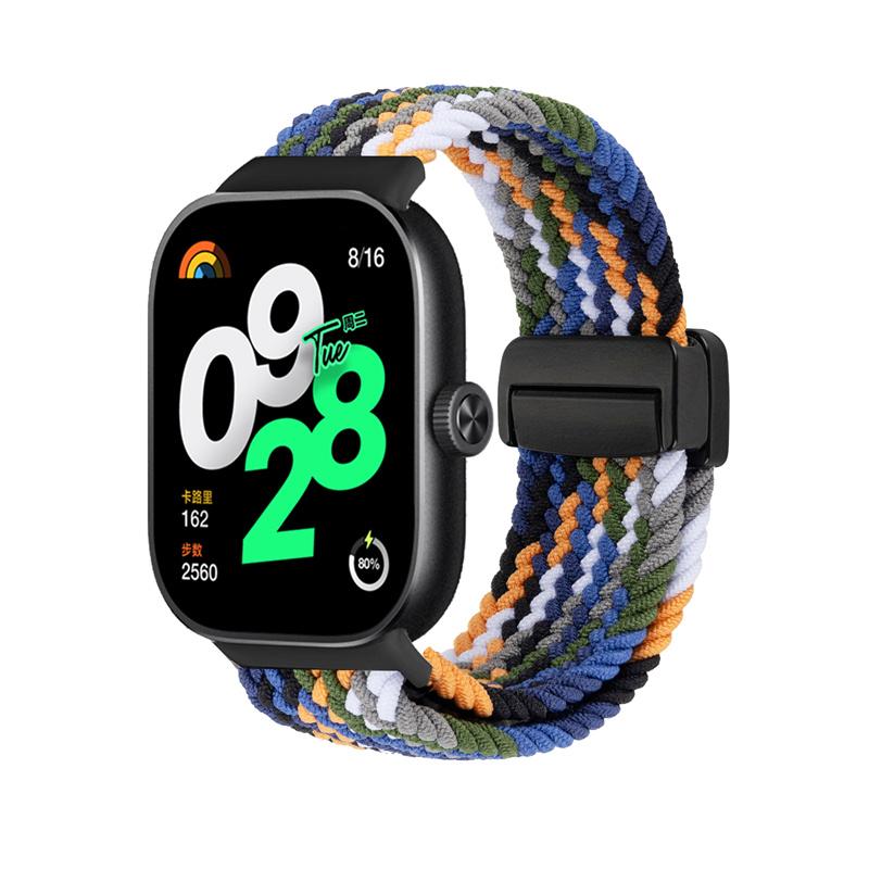 Магнитный ремешок для Xiaomi Redmi Watch 5 4 ремешка плетеная петля регулируемый спортивный нейлоновый сменный браслет correa Miband 9 pro 8Pro band