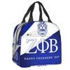 Custom Zeta Phi Beta Greek Letter 1920 Lunch Bag Women Cooler Warm Insulated Lunch Boxes for Adult Office