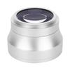 0.45X Silver Optical Glass Camera Wide Angle Magnification Additional Lens for 37mm Camera Lenses