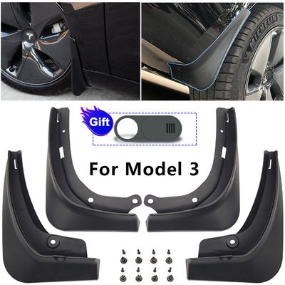 Автомобильные брызговики для Tesla Model 3 2016 2017 2018 Брызговики Передние Задние Брызговики С Подарком - Камера