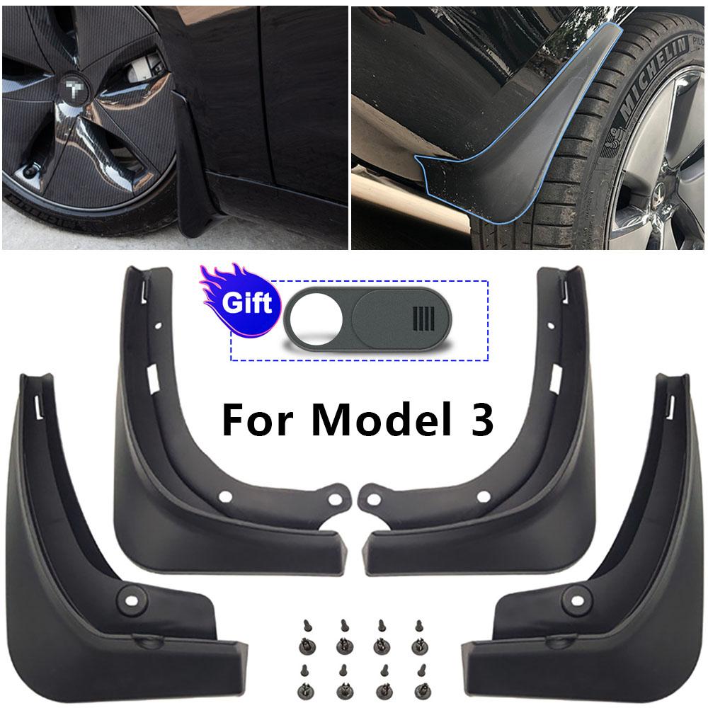 Автомобильные брызговики для Tesla Model 3 2016 2017 2018 2022 2023 Брызговики передние и задние с подарком-камерой
