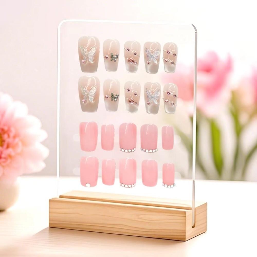 Nail Salon Showing Shelf Acrylic Nails Art Storage Show Board Nail Shop Decoration