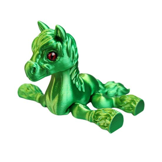 Игрушка Лошадь, напечатанная на 3D-принтере, Шарнирная лошадь с гибкими суставами, Стресс