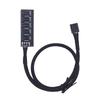 5 Way Fan Connection Adapter Hub with 5 Port for 4Pin PWM PC Cooling Fan Controller Splitter Black