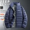 Мужская легкая пуховая куртка JEEP SPIRIT с воротником-стойкой