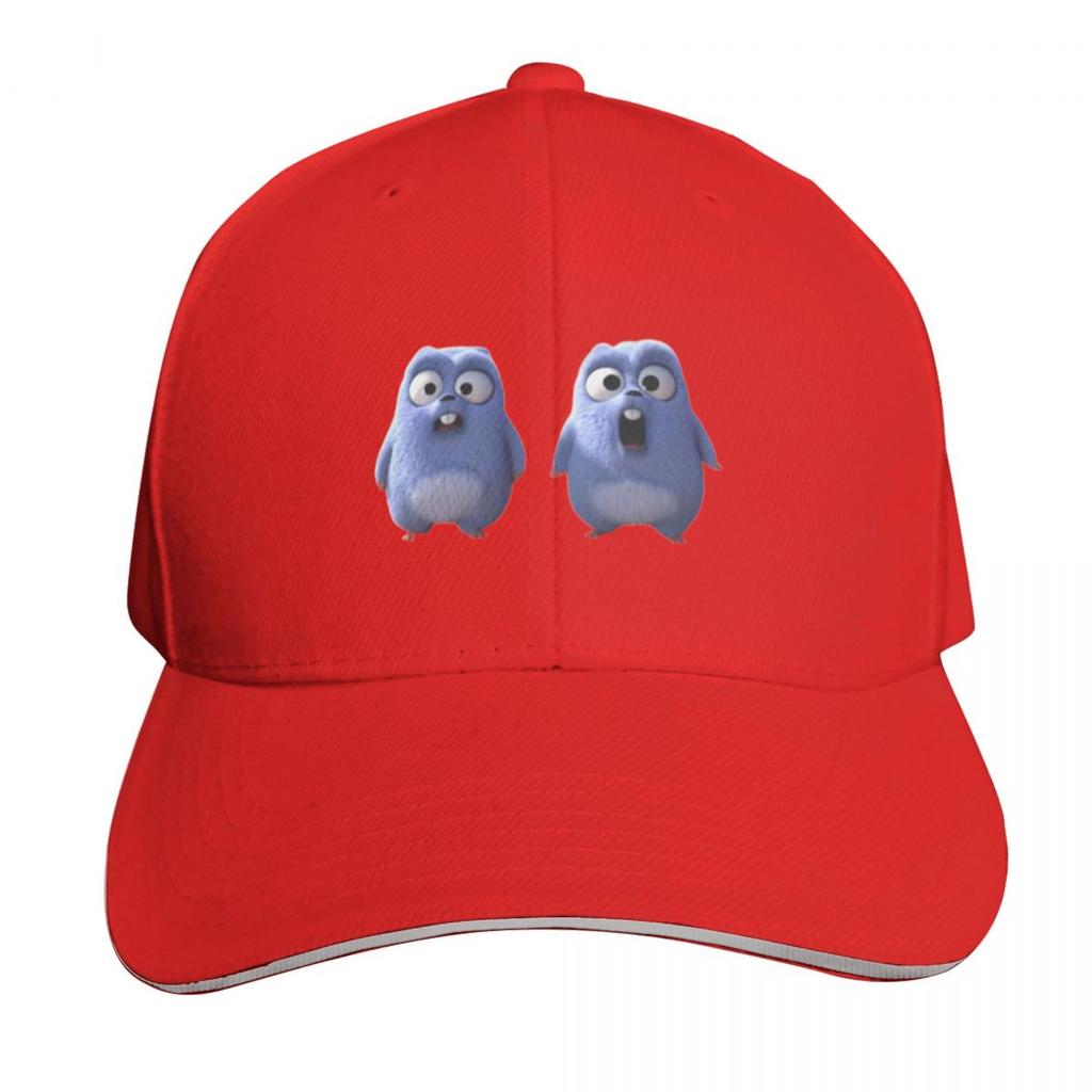 Two Lemmings Surprised Baseball Cap Cotton Twill Breathable Contrast Two Tone Brim Snapback Flat Bill