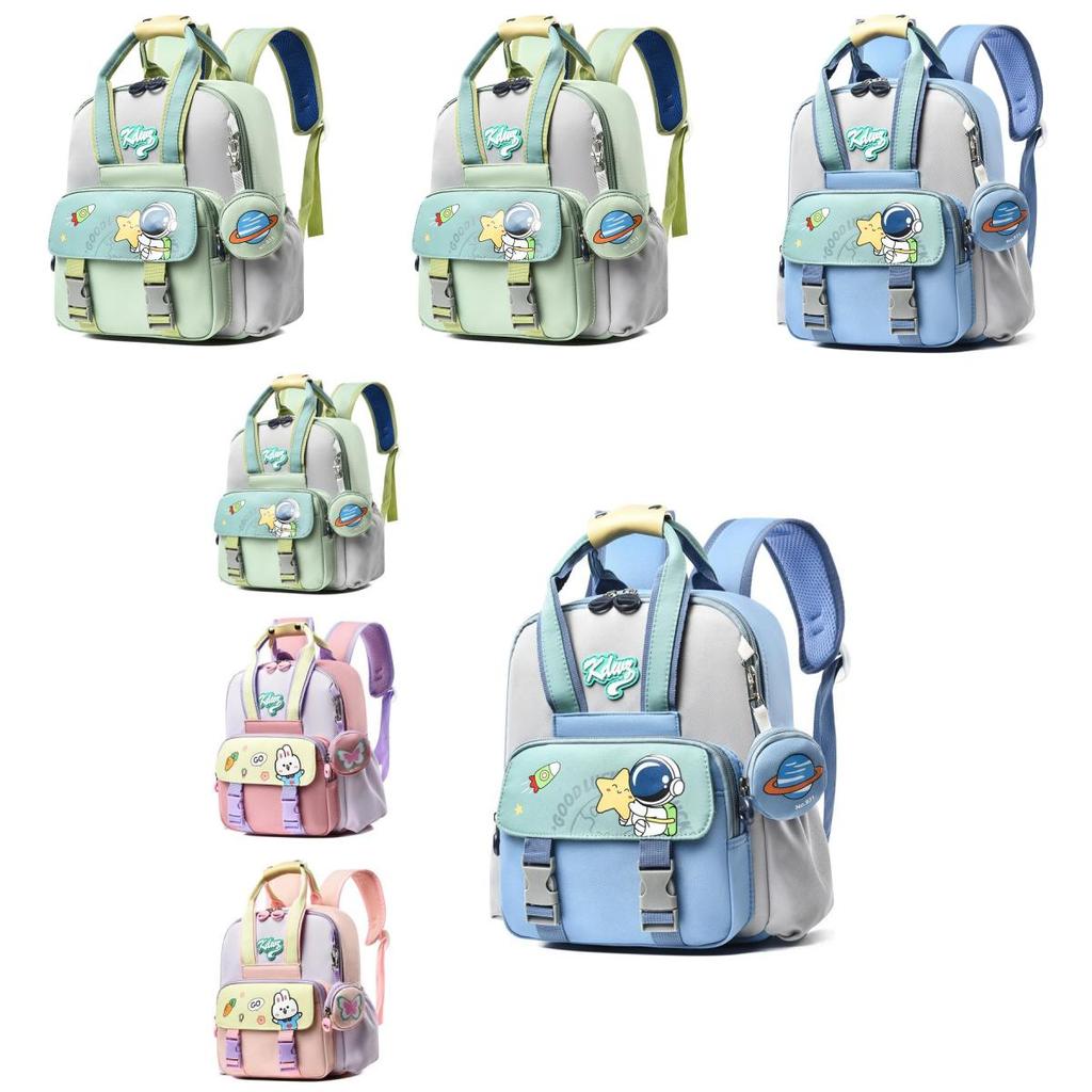 Childrens Cute School Bag Made Of Oxford Cloth With Padded Shoulder Straps For Kindergarten