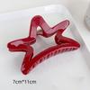 Красные заколки-крабы для волос для женщин во французском стиле, большие геометрические заколки-акулы, женские аксессуары для волос, заколки для волос